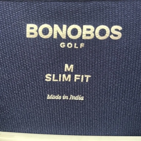 Bonobos Golf Quarter Zip Slim Fit in Navy - Picture 2 of 5